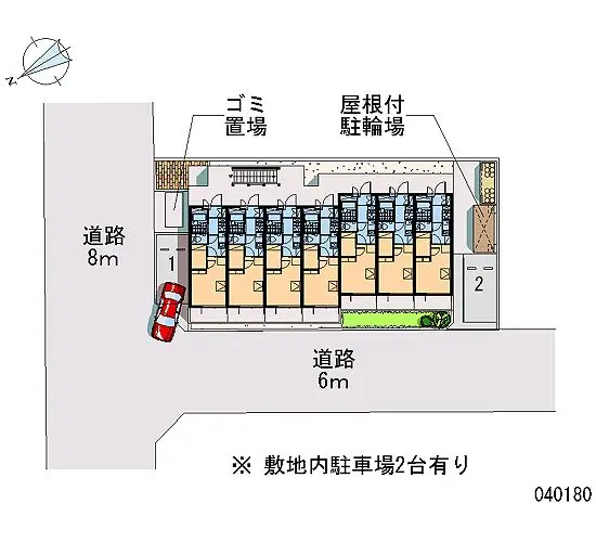 ★手数料０円★四日市市西浜田町 月極駐車場